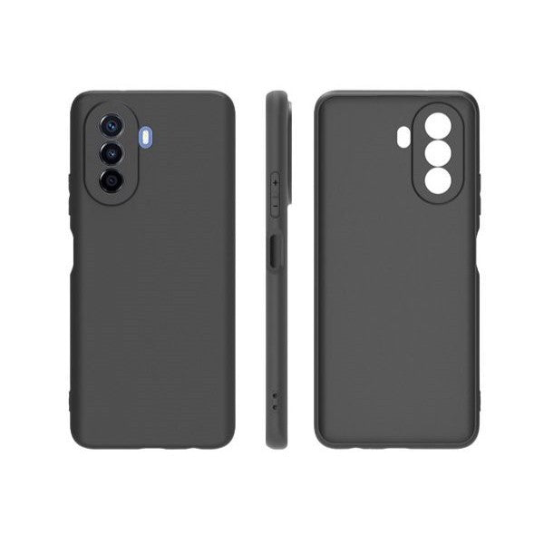 Husa pentru Huawei NOVA Y70, Flippy, Liquid Silicone, cu Microfibra pe interior, Protectie Antisoc, Negru-0