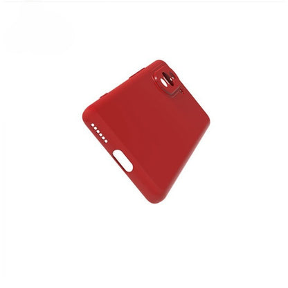 Husa pentru Huawei Y90, Flippy, Liquid Silicone, cu Microfibra pe interior, Protectie Antisoc, Rosu-2