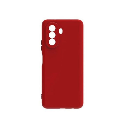 Husa pentru Huawei Y90, Flippy, Liquid Silicone, cu Microfibra pe interior, Protectie Antisoc, Rosu-0
