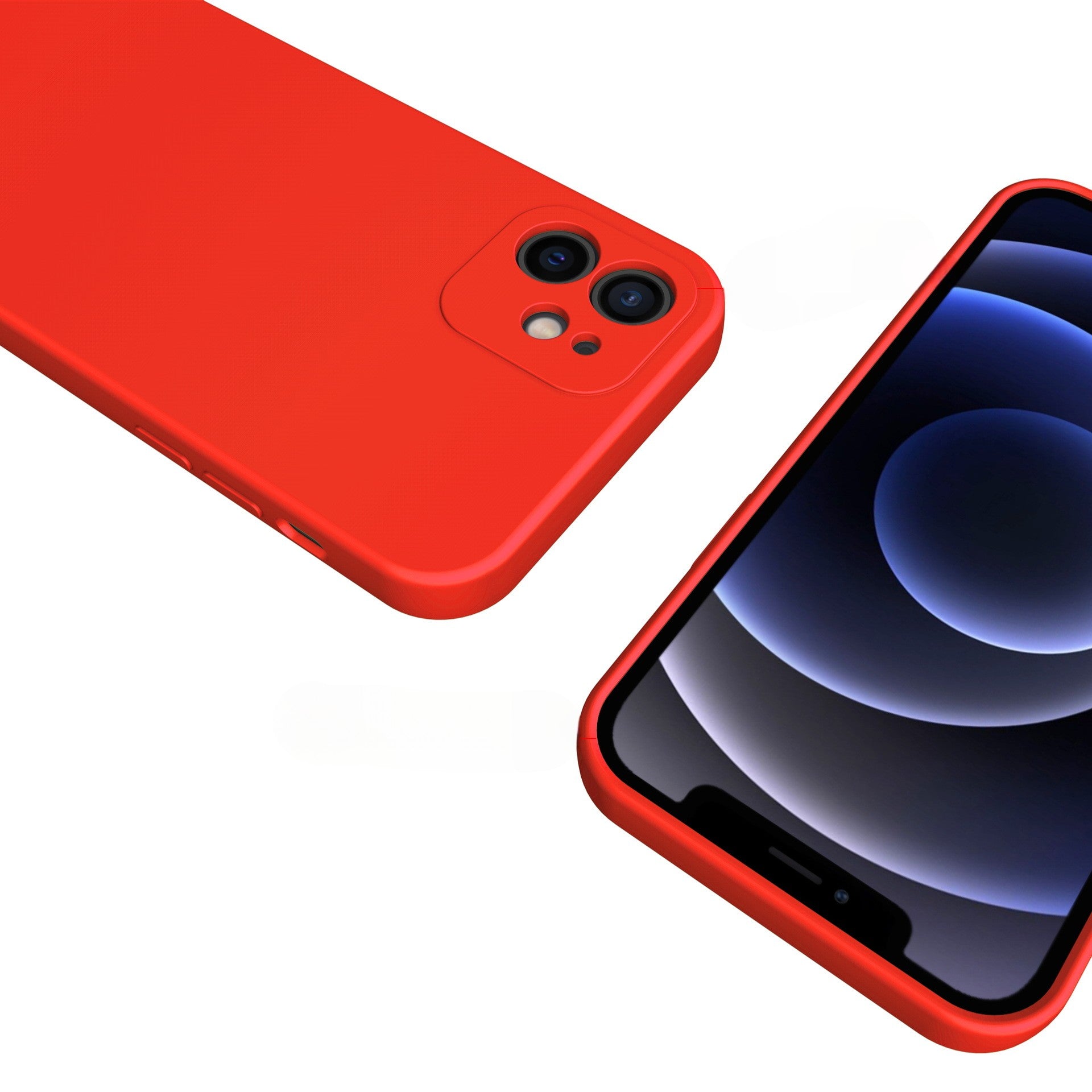 Husa pentru Samsung Galaxy A13 4G, Flippy, Liquid Silicone, cu Microfibra pe interior, Protectie Antisoc, Rosu-3