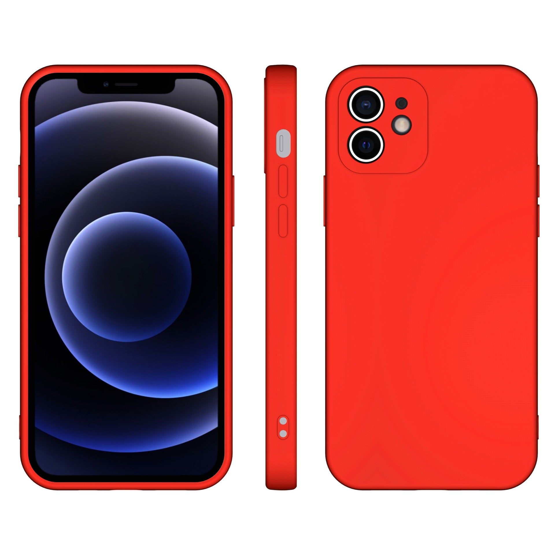 Husa pentru Samsung Galaxy A13 4G, Flippy, Liquid Silicone, cu Microfibra pe interior, Protectie Antisoc, Rosu-0
