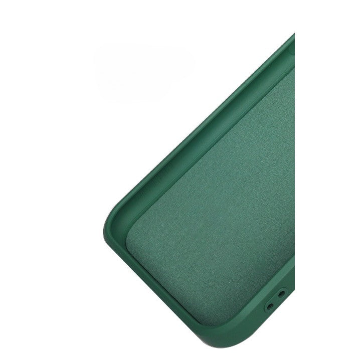 Husa pentru Samsung Galaxy A13 4G, Flippy, Liquid Silicone, cu Microfibra pe interior, Protectie Antisoc, Verde inchis-3
