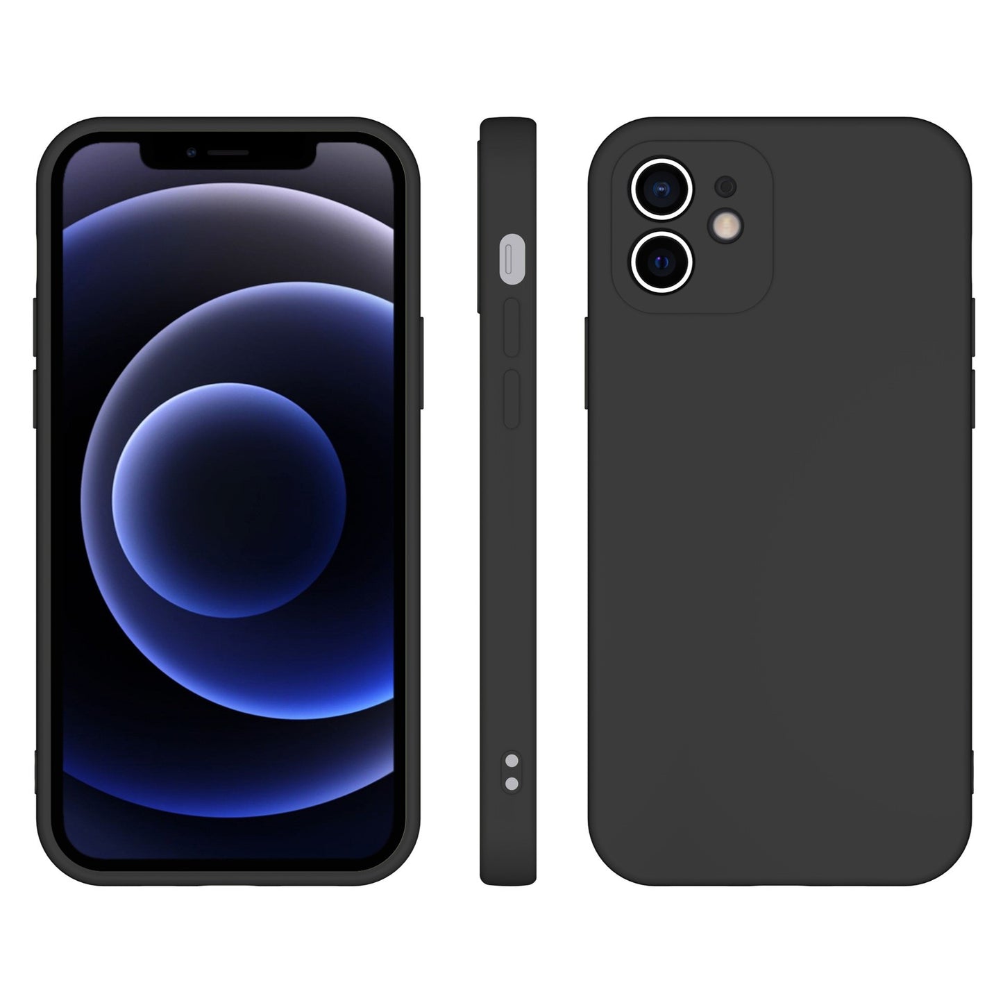 Husa pentru Samsung Galaxy A13 5G, Flippy, Liquid Silicone, cu Microfibra pe interior, Protectie Antisoc, Negru-0