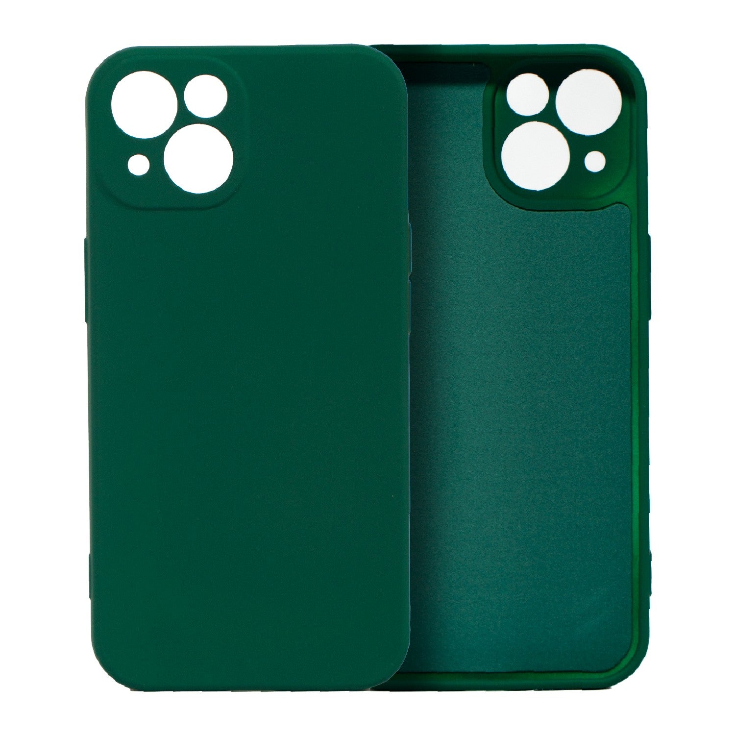 Husa pentru Samsung Galaxy A33 5G, Flippy, Liquid Silicone, cu Microfibra pe interior, Protectie Antisoc, Verde inchis-0