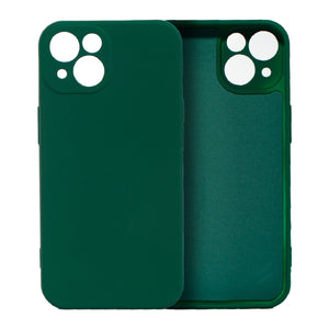Husa pentru Samsung Galaxy S22, Flippy, Liquid Silicone, cu Microfibra pe interior, Protectie Antisoc, Verde inchis-0