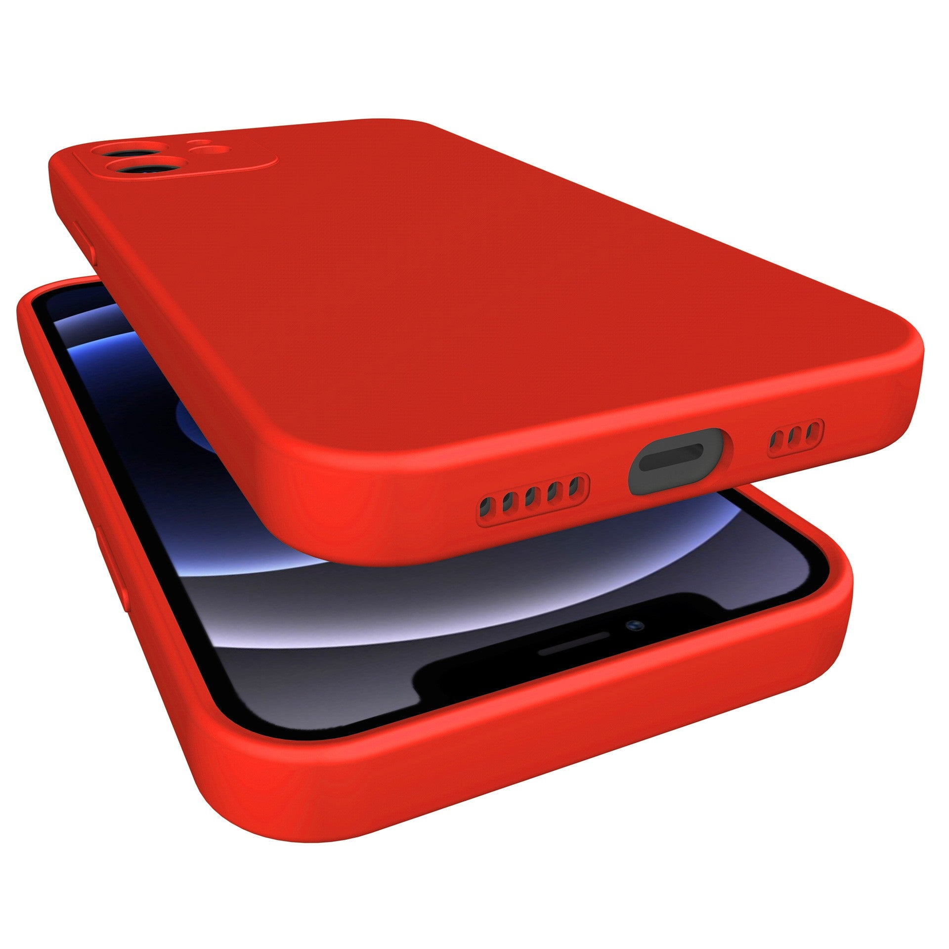 Husa pentru Samsung Galaxy S22 Plus, Flippy, Liquid Silicone, cu Microfibra pe interior, Protectie Antisoc, Rosu-6