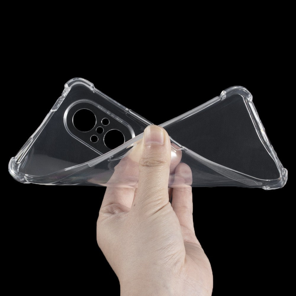 Husa Protect Plus Extra pentru Huawei NOVA 9 SE, Flippy, Silicon Premium, Transparenta-5