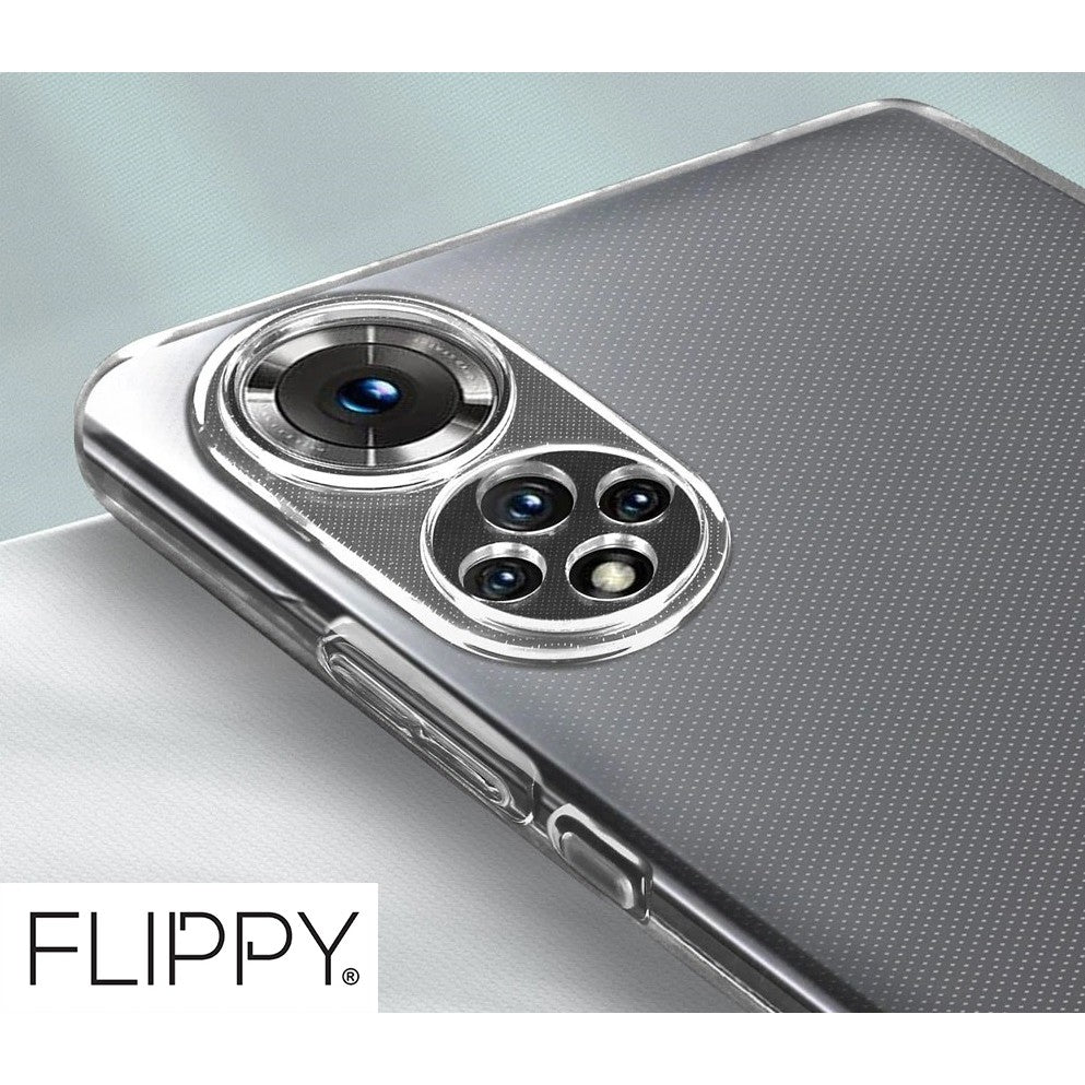 Husa Protect Plus pentru Huawei NOVA 9 SE, Flippy, Silicon Subtire, Transparenta-1