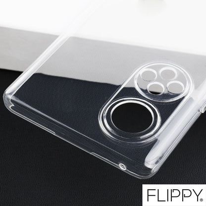 Husa Protect Plus pentru Huawei NOVA 9 SE, Flippy, Silicon Subtire, Transparenta-3