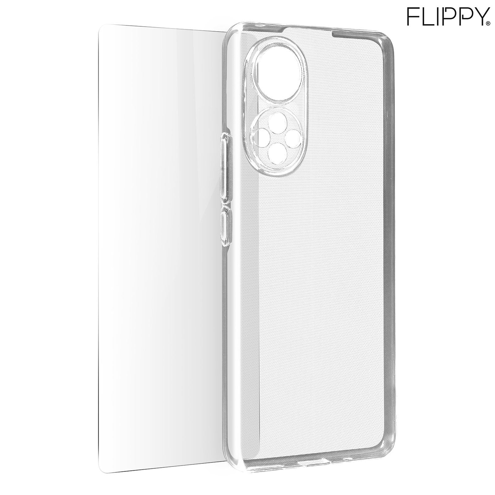 Husa Protect Plus pentru Huawei NOVA 9 SE, Flippy, Silicon Subtire, Transparenta-4