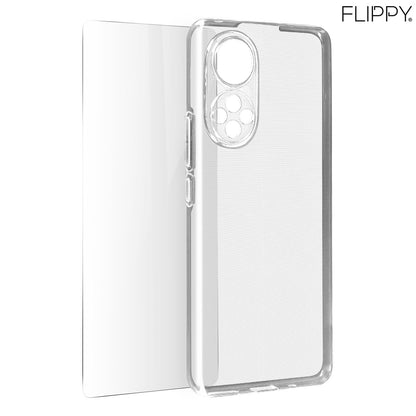 Husa Protect Plus pentru Huawei NOVA 9 SE, Flippy, Silicon Subtire, Transparenta-4