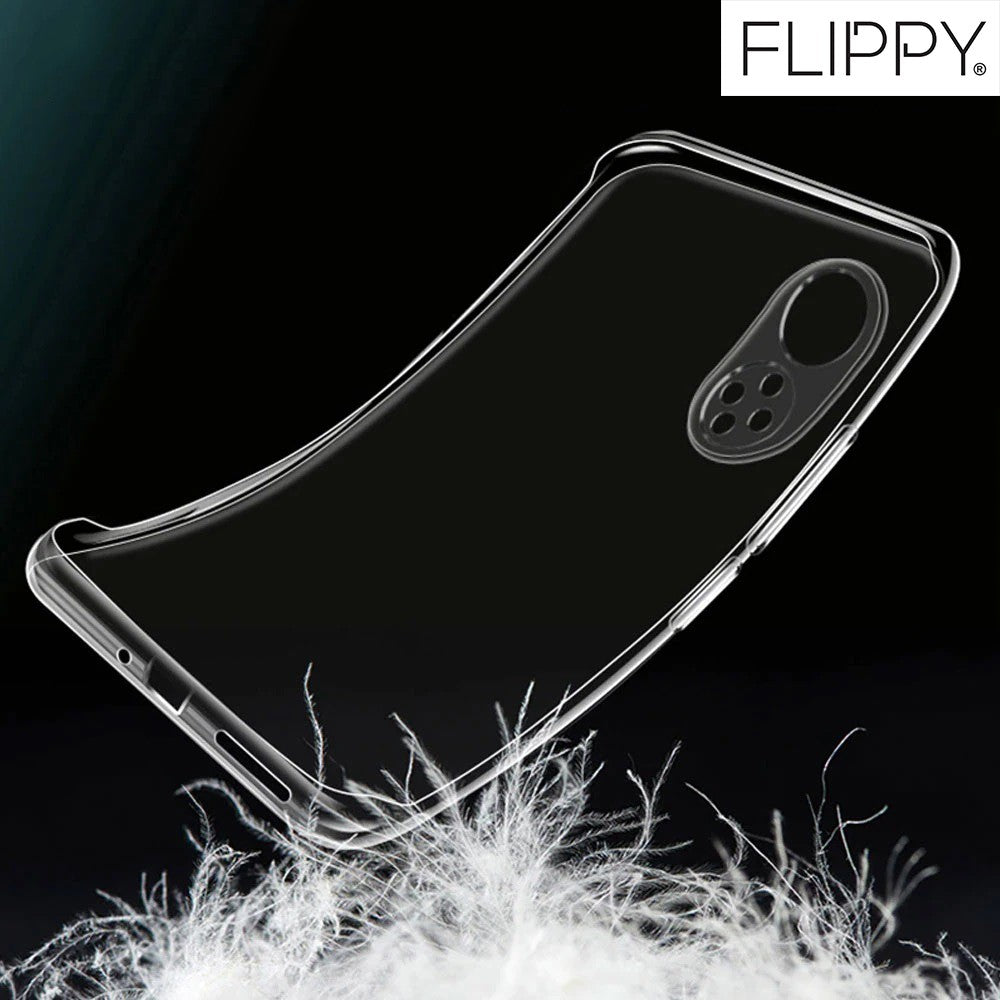 Husa Protect Plus pentru Huawei NOVA 9 SE, Flippy, Silicon Subtire, Transparenta-5