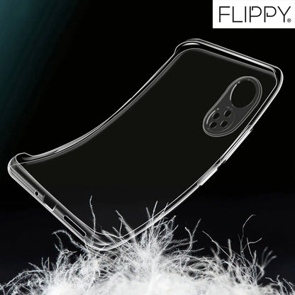 Husa Protect Plus pentru Huawei NOVA 9 SE, Flippy, Silicon Subtire, Transparenta-5