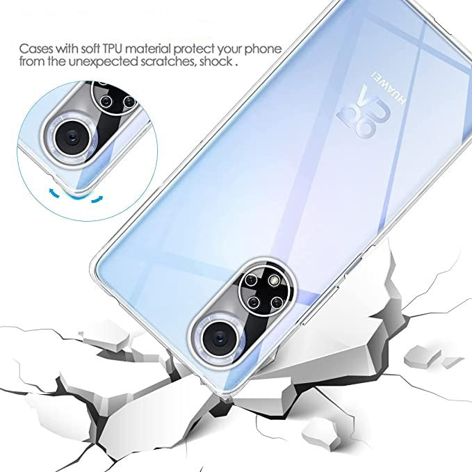 Husa Protect Plus pentru Huawei NOVA 9 SE, Flippy, Silicon Subtire, Transparenta-6