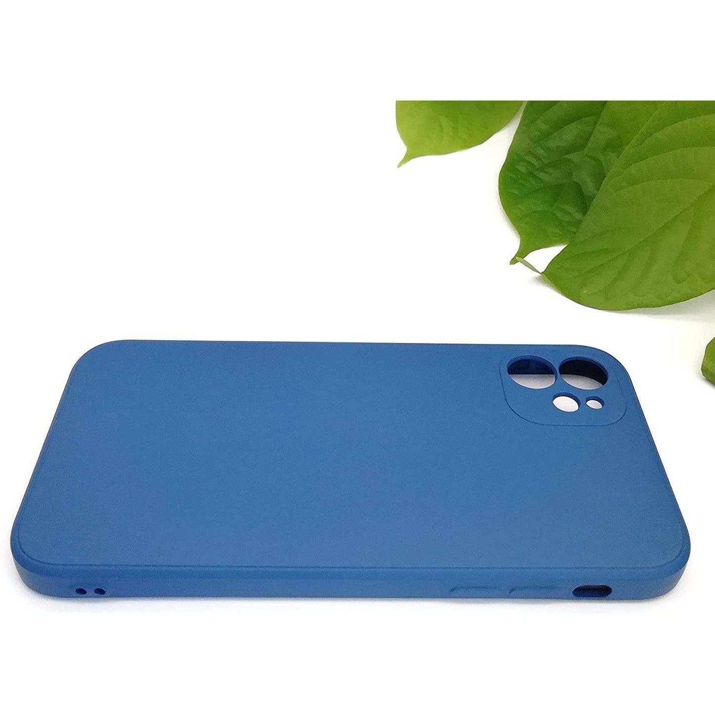 Husa protectie compatibila cu Apple iPhone 11 Liquid Silicone Case Albastru Inchis-5