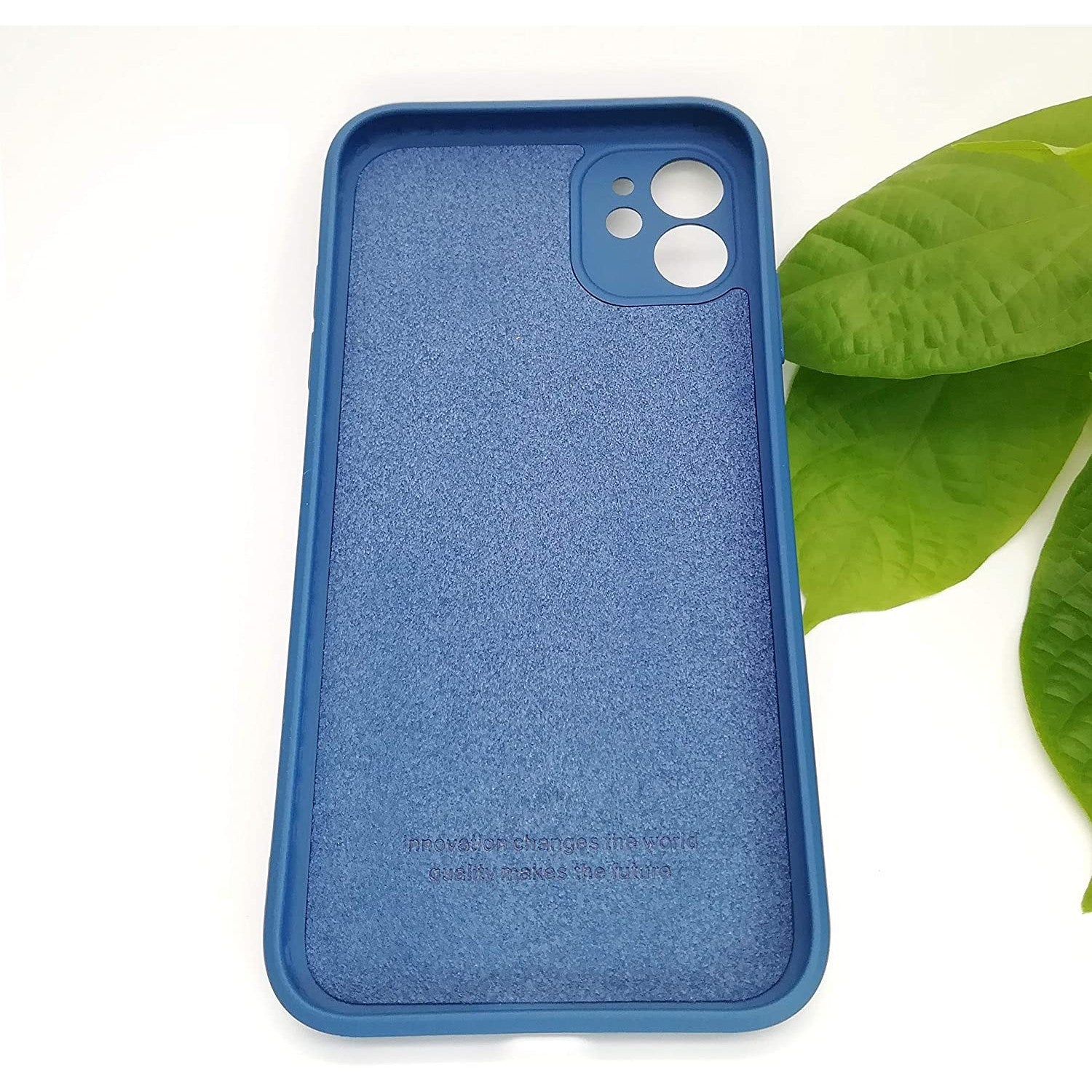 Husa protectie compatibila cu Apple iPhone 11 Liquid Silicone Case Albastru Inchis-6