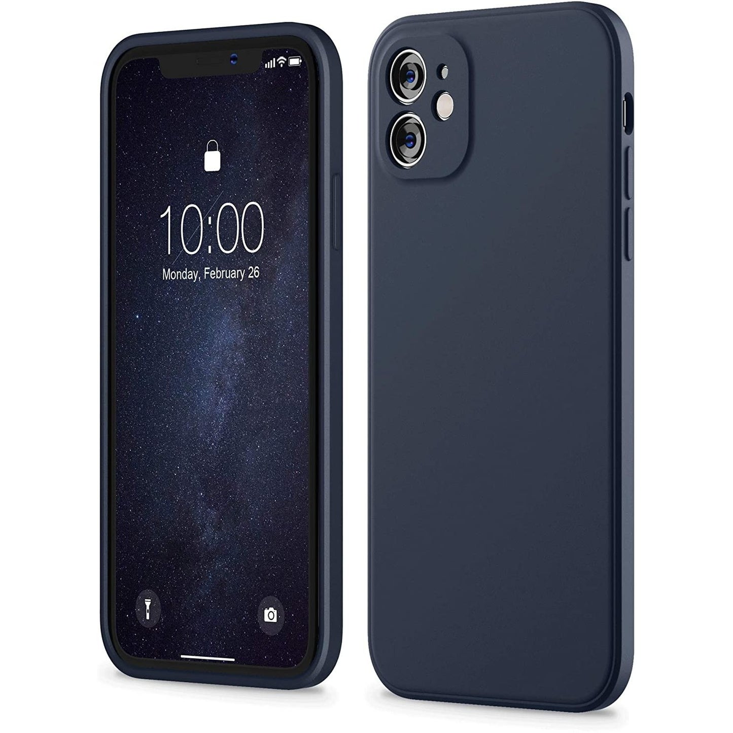 Husa protectie compatibila cu Apple iPhone 11 Liquid Silicone Case Albastru Inchis-7