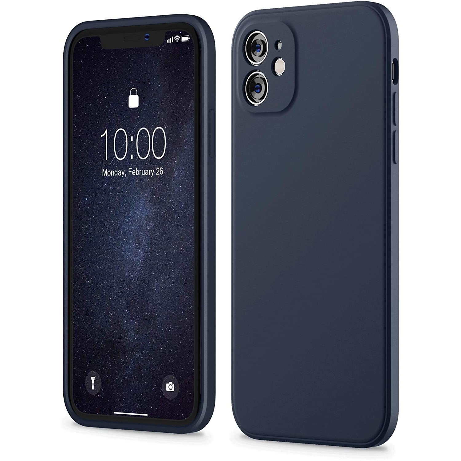 Husa protectie compatibila cu Apple iPhone 11 Liquid Silicone Case Albastru Inchis-7