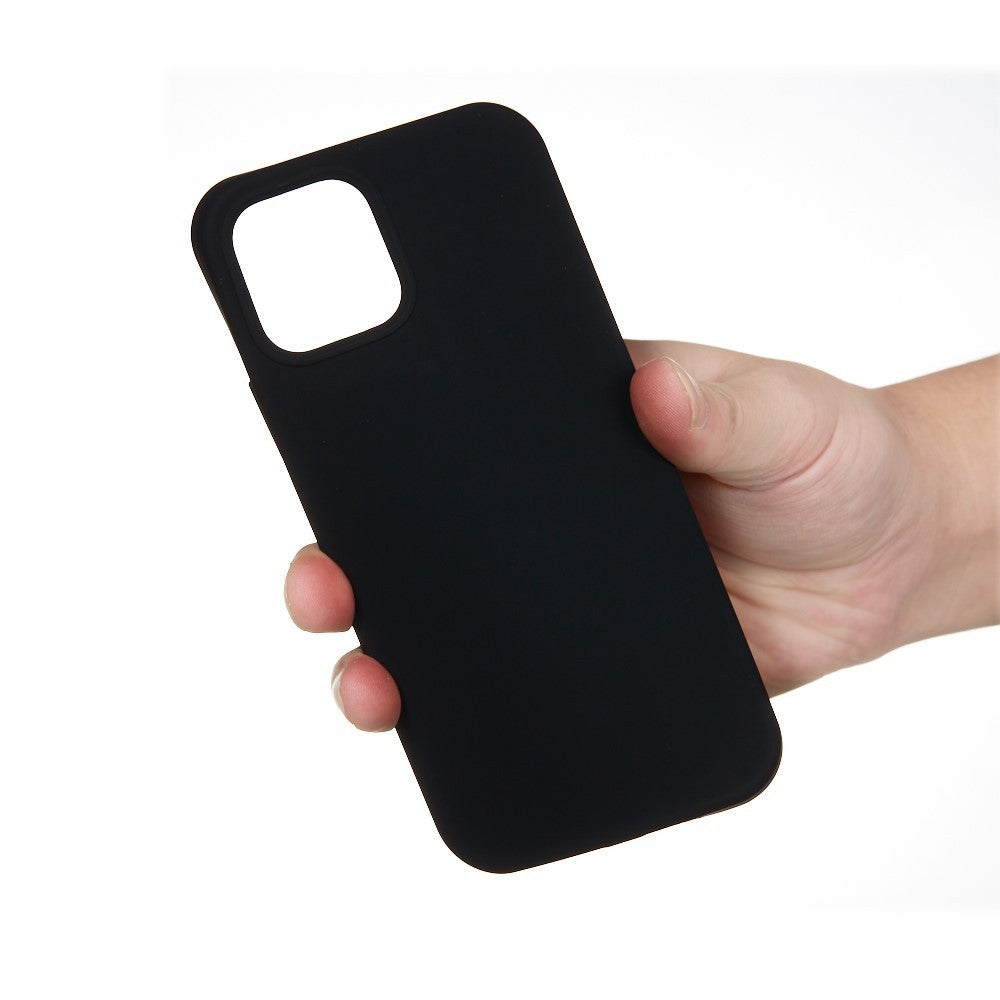 Husa protectie compatibila cu Apple iPhone 11 Liquid Silicone Case Negru-2