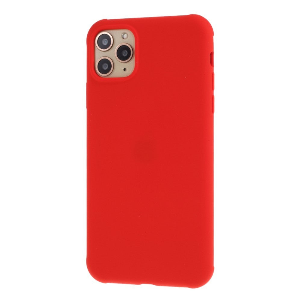 Husa protectie compatibila cu Apple iPhone 11 Pro Liquid Silicone Case Rosu-2