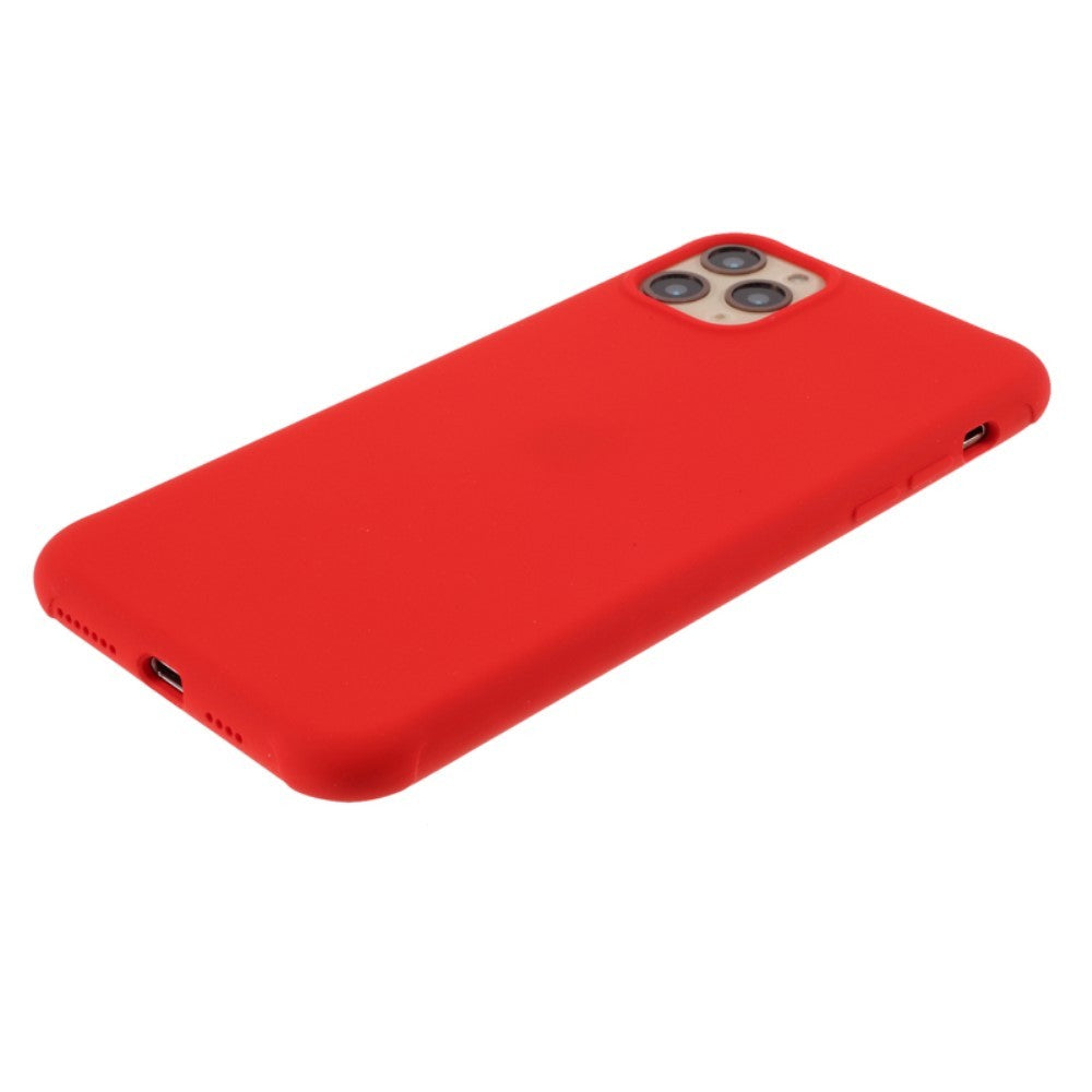 Husa protectie compatibila cu Apple iPhone 11 Pro Liquid Silicone Case Rosu-5