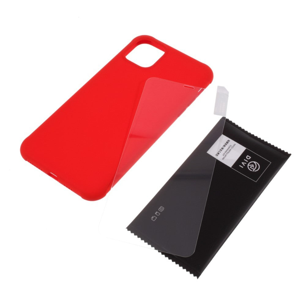 Husa protectie compatibila cu Apple iPhone 11 Pro Liquid Silicone Case Rosu-7