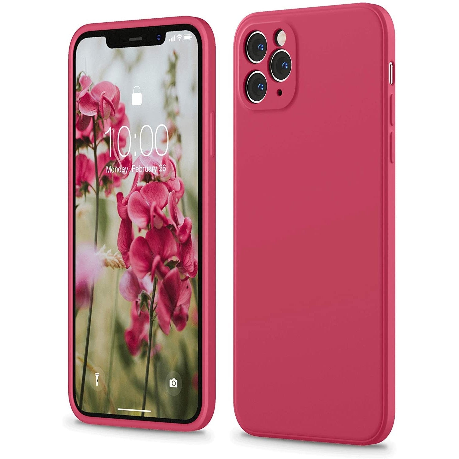 Husa protectie compatibila cu Apple iPhone 11 Pro Liquid Silicone Case Rosu-10