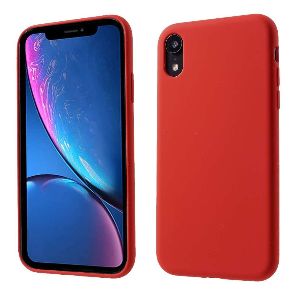 Husa protectie compatibila cu Apple iPhone 11 Pro Liquid Silicone Case Rosu-16
