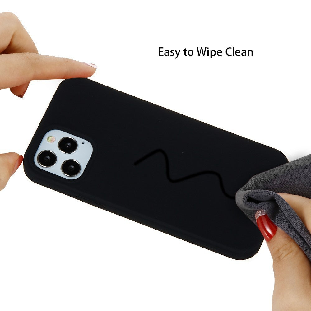Husa protectie compatibila cu Apple iPhone 11 Pro Max Liquid Silicone Case Negru-11