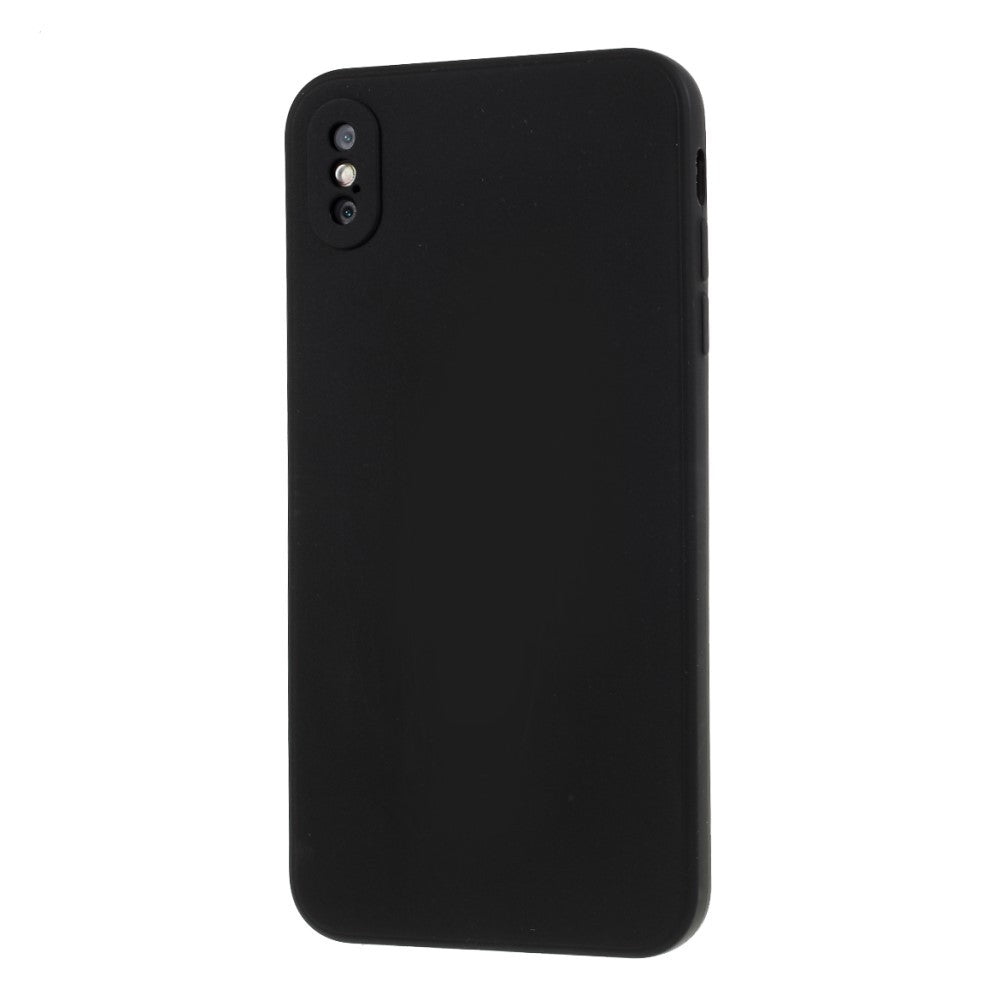 Husa protectie compatibila cu Apple iPhone X Liquid Silicone Case Negru-2