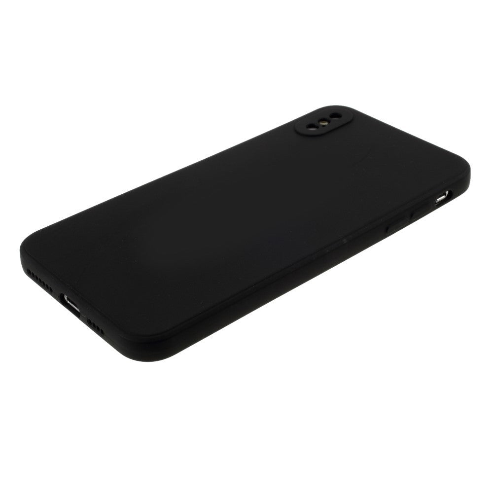 Husa protectie compatibila cu Apple iPhone X Liquid Silicone Case Negru-4