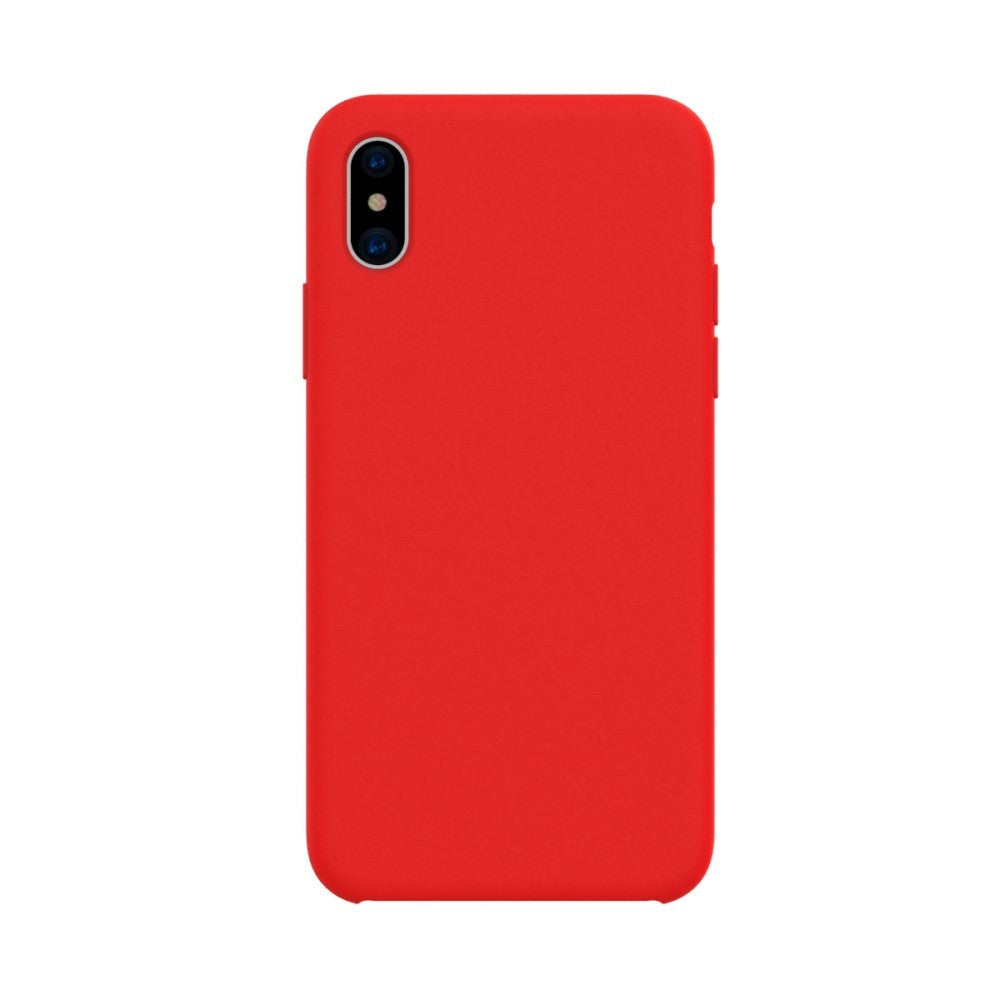 Husa protectie compatibila cu Apple iPhone X/XS Liquid Silicone Case Rosu-0