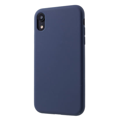 Husa protectie compatibila cu Apple iPhone XR Liquid Silicone Case Albastru inchis-3