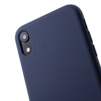 Husa protectie compatibila cu Apple iPhone XR Liquid Silicone Case Albastru inchis-5
