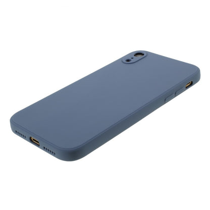 Husa protectie compatibila cu Apple iPhone XR Liquid Silicone Case Albastru inchis-10