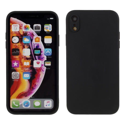 Husa protectie compatibila cu Apple iPhone XR Liquid Silicone Case Negru-0