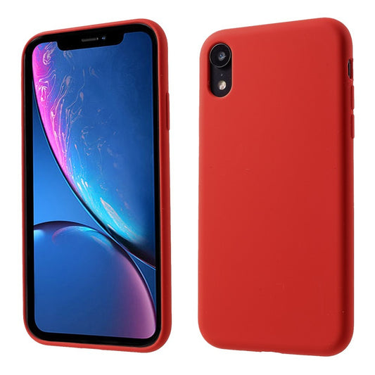 Husa protectie compatibila cu Apple iPhone XR Liquid Silicone Case Rosu-0