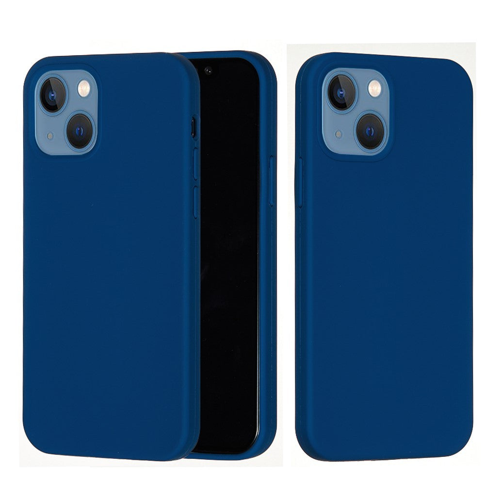 Husa protectie compatibila cu Apple iPhone XS Liquid Silicone Case Albastru inchis-10