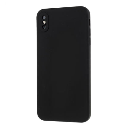 Husa protectie compatibila cu Apple iPhone XS Max Liquid Silicone Case Negru-2