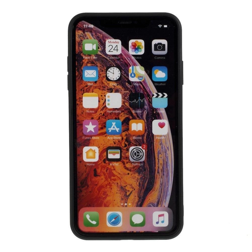 Husa protectie compatibila cu Apple iPhone XS Max Liquid Silicone Case Negru-3