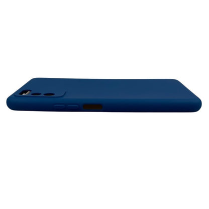 Husa protectie compatibila cu Huawei Enjoy Z Liquid Silicone Case Albastru inchis-4