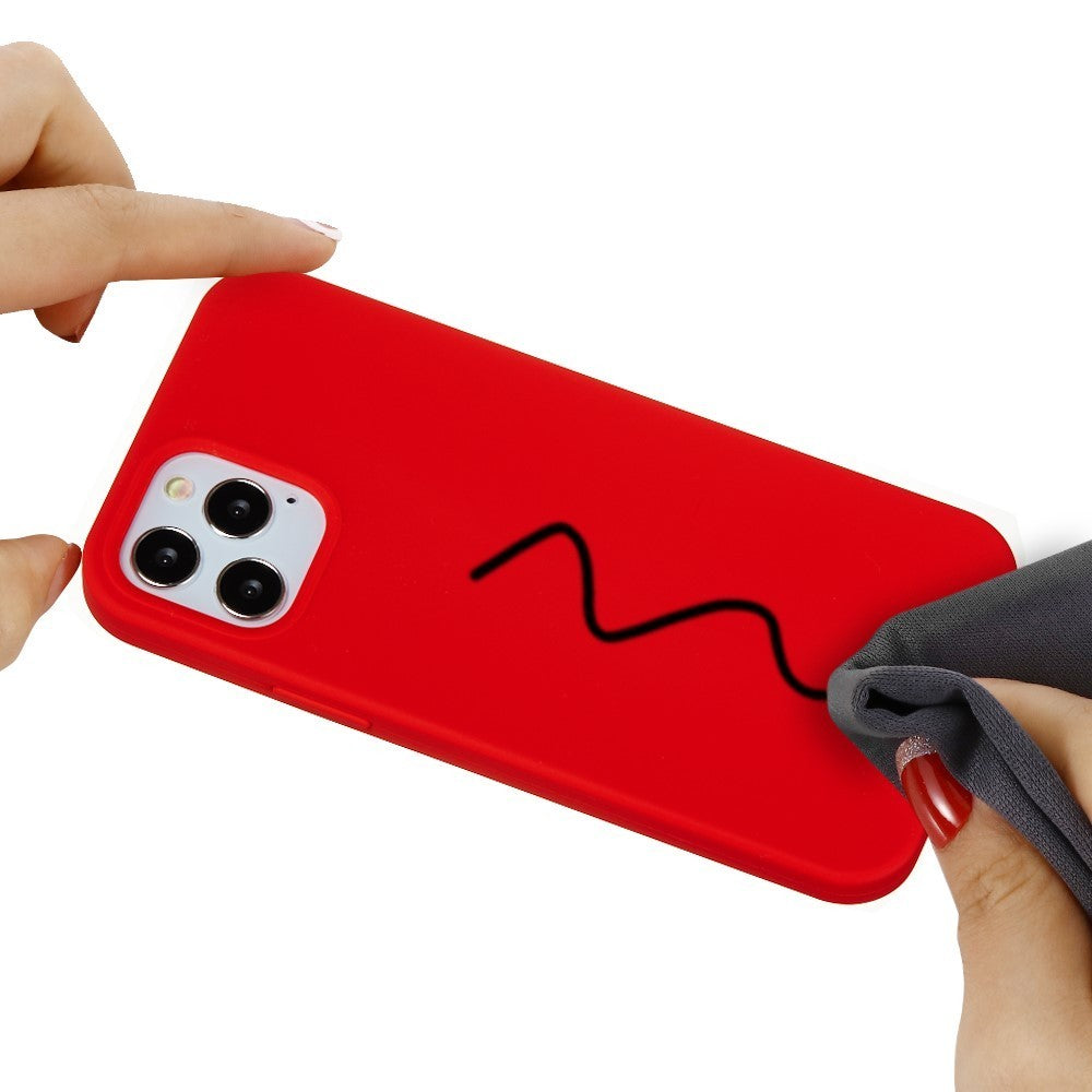 Husa protectie compatibila cu Huawei Enjoy Z Liquid Silicone Case Rosu-11
