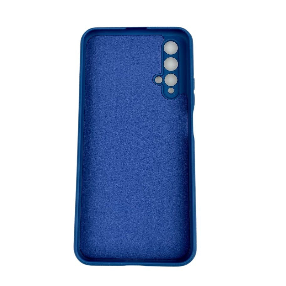 Husa protectie compatibila cu Huawei Nova 5T Liquid Silicone Case Albastru inchis-13