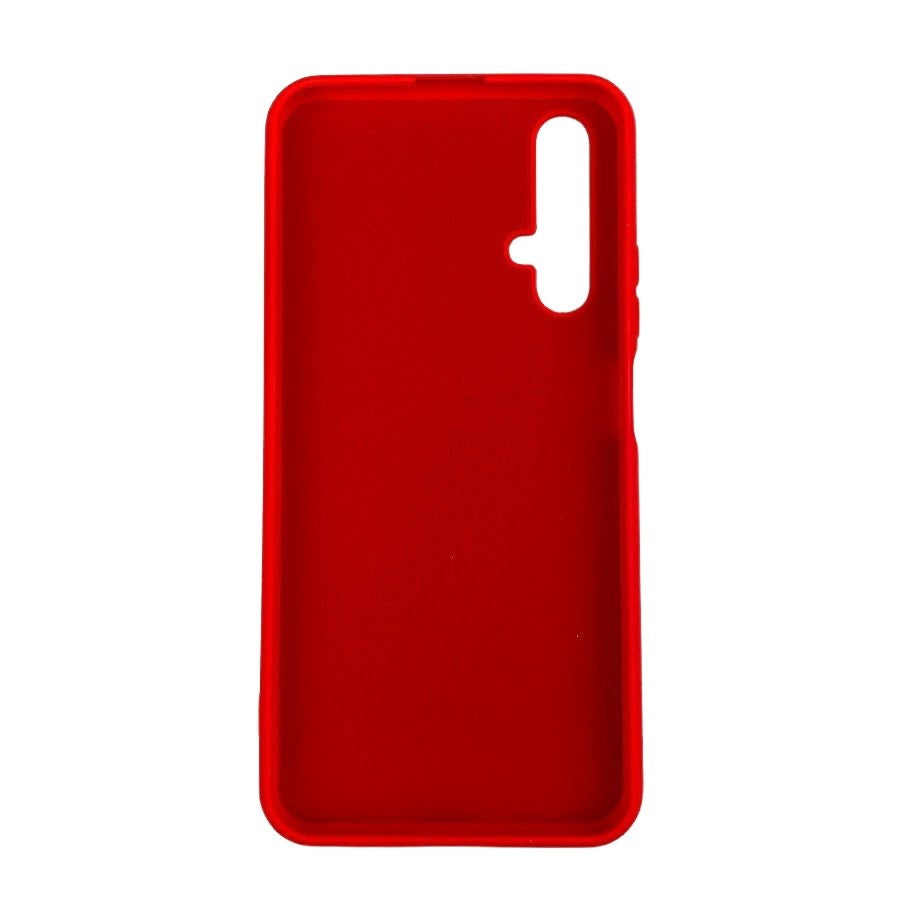 Husa protectie compatibila cu Huawei Nova 5T Liquid Silicone Case Rosu-6