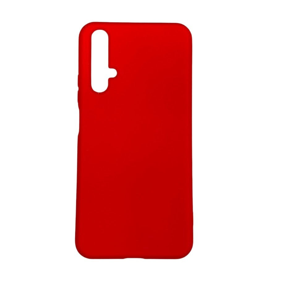 Husa protectie compatibila cu Huawei Nova 5T Liquid Silicone Case Rosu-7