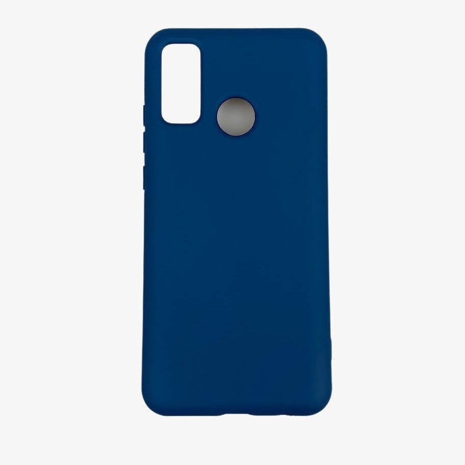 Husa protectie compatibila cu Huawei P Smart 2020 Liquid Silicone Case Albastru inchis-3