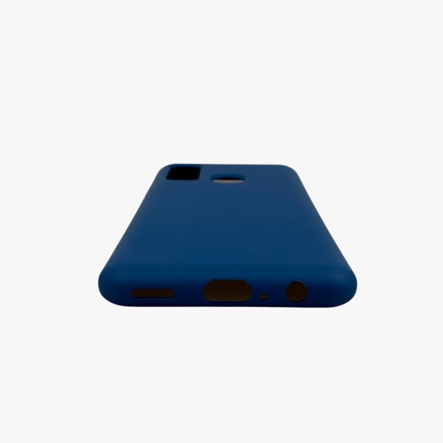 Husa protectie compatibila cu Huawei P Smart 2020 Liquid Silicone Case Albastru inchis-6