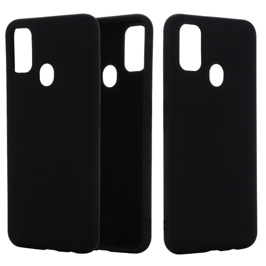 Husa protectie compatibila cu Huawei P Smart 2020 Liquid Silicone Case Negru-1