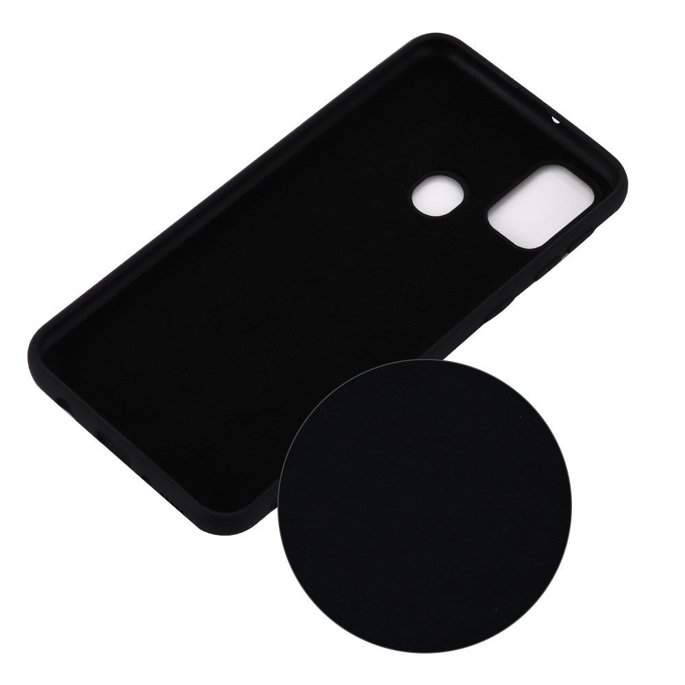 Husa protectie compatibila cu Huawei P Smart 2020 Liquid Silicone Case Negru-2
