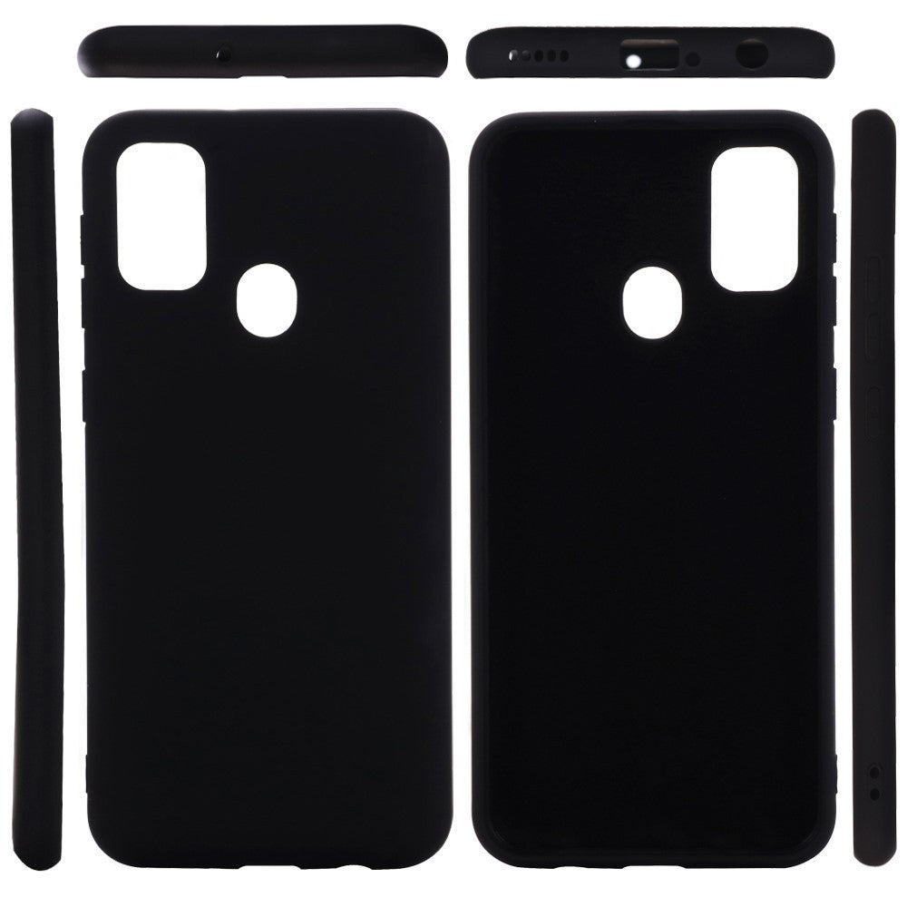 Husa protectie compatibila cu Huawei P Smart 2020 Liquid Silicone Case Negru-5